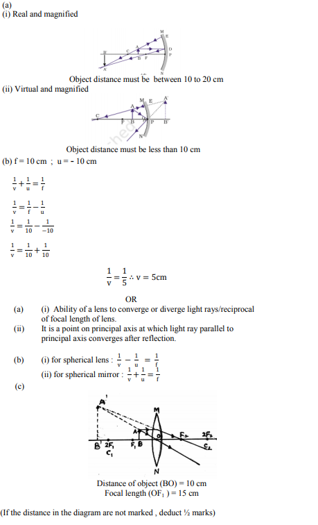 ncert solution class 10th science 31-2-1 question 30